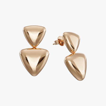 Rose Gold Legato Drops Gold Earrings